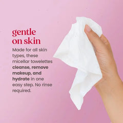 Micellar Makeup Removing Towelettes with Rose Water