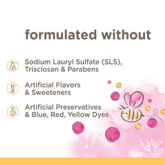 Kids Toothpaste, Natural Flavor, Fluoride Free, Bubble Bee