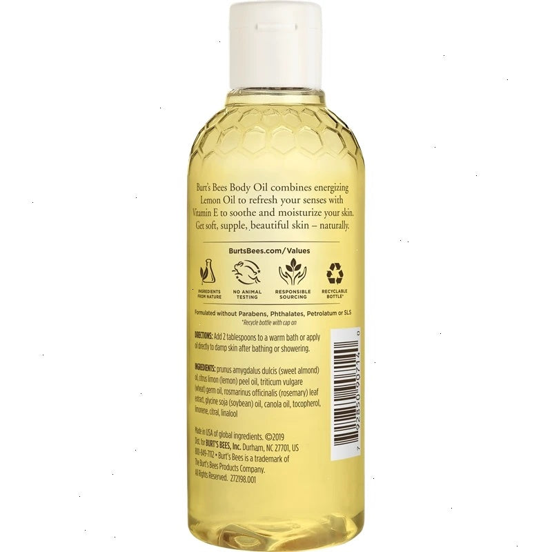 Burt's Bees Body Oil - Lemon & Vitamin E