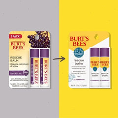Rescue Elderberry Lip Balm Twin Pack