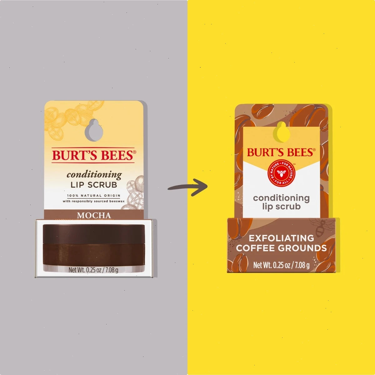 Conditioning Coffee Grounds Lip Scrub